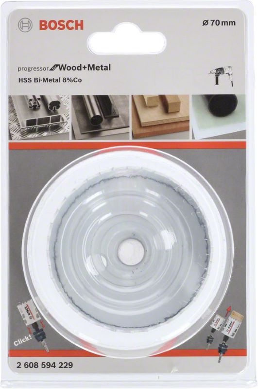 Bosch Progressor Metal ve Ahşap Delik Açma Testeresi 70 mm 