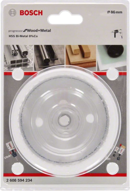 Bosch Progressor Metal ve Ahşap Delik Açma Testeresi 86 mm 
