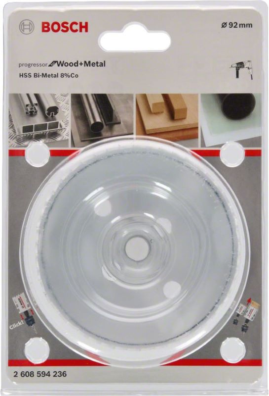 Bosch Progressor Metal ve Ahşap Delik Açma Testeresi 92 mm 