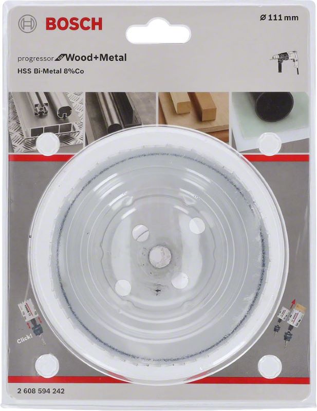 Bosch Progressor Metal ve Ahşap Delik Açma Testeresi 11 mm 