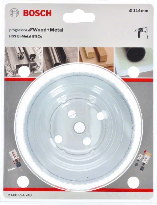 Bosch Progressor Metal ve Ahşap Delik Açma Testeresi 114 mm 