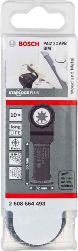 Bosch Starlock Plus Testere Ucu Wood And Metal PAIZ 32 APB 32 mm (10 Adet) 