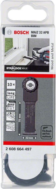Bosch Starlock Max Testere Ucu Wood And Metal MAIZ 32 APB 32 mm (10 Adet) 