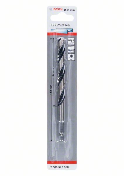 Bosch Metal Matkap Ucu HSS PointTeQ 1/4 İnç Altıgen Şaft 11,0 mm 