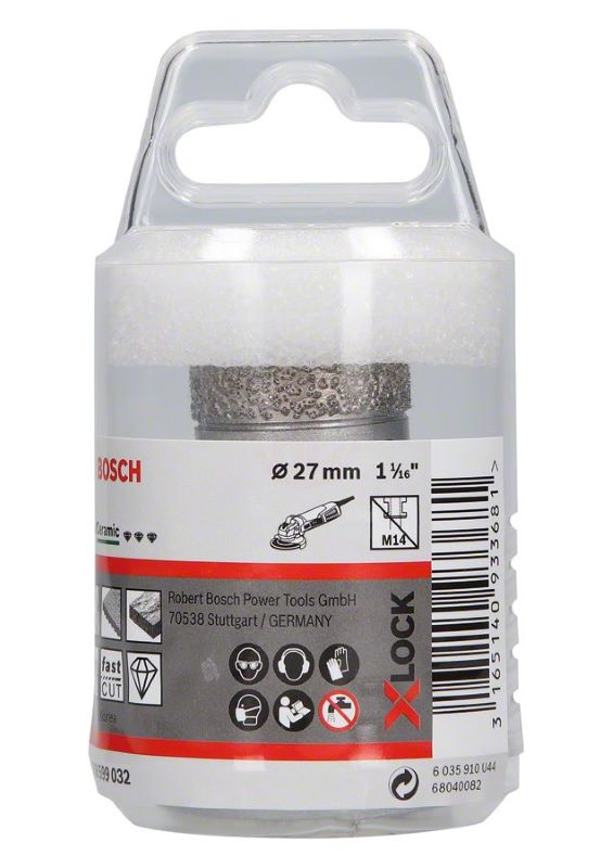 Bosch X-Lock Kuru Elmas Delici Uç DrySpeed Best For Ceramic 27 mm 