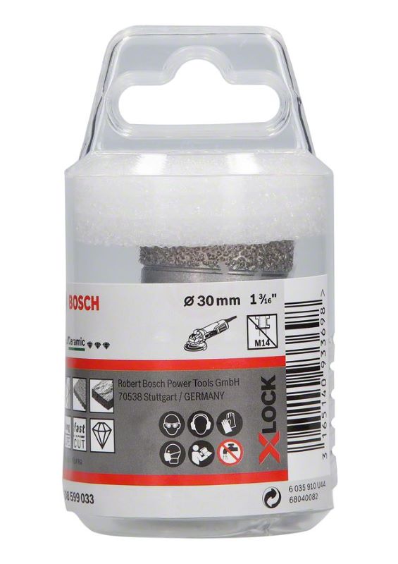 Bosch X-Lock Kuru Elmas Delici Uç DrySpeed Best For Ceramic 30 mm 