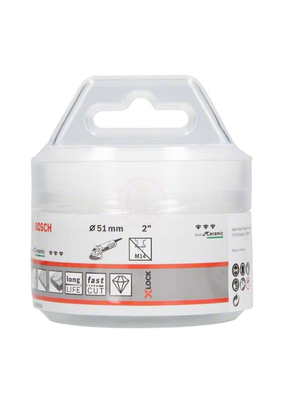 Bosch X-Lock Kuru Elmas Delici Uç DrySpeed Best For Ceramic 51 mm 