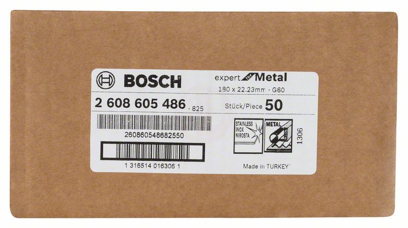 Bosch Alox Fiber Zımpara Diski R444 Expert For Metal 180x22,23 mm 60 Kum 