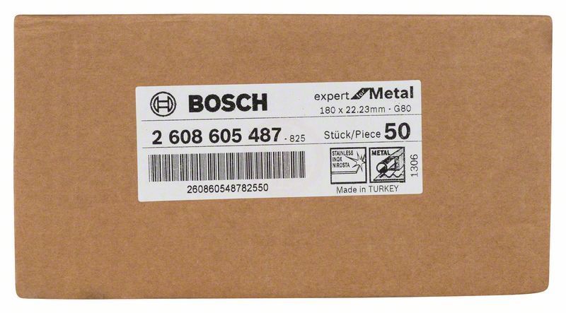 Bosch Alox Fiber Zımpara Diski R444 Expert For Metal 180x22,23 mm 80 Kum 