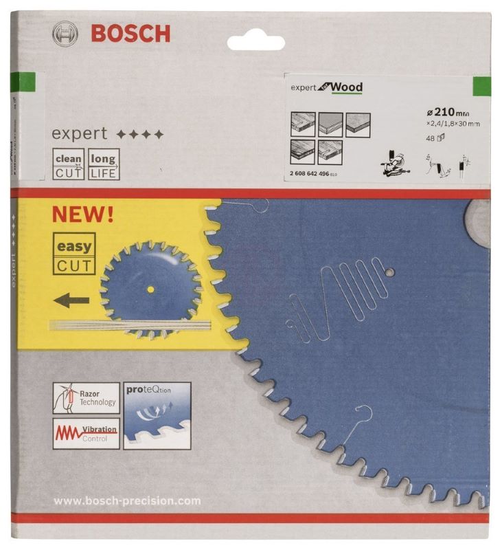 Bosch Daire Testere Bıçağı Expert For Wood 210x30 mm 48 Diş (2,4/1,8 mm) 