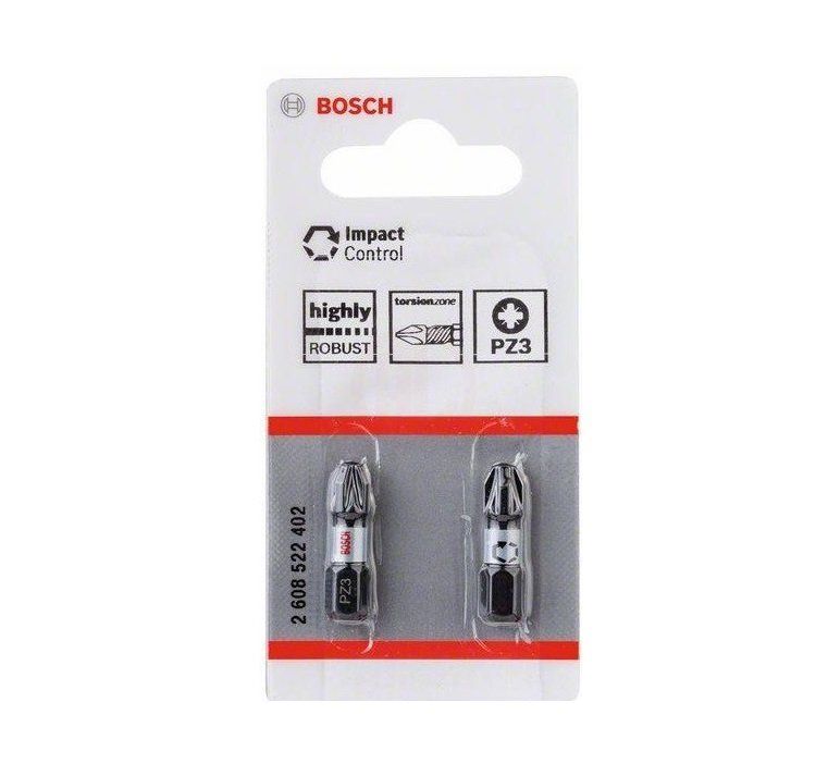 Bosch Vidalama Ucu Impact Control PZ3x25 mm (2 Adet) 