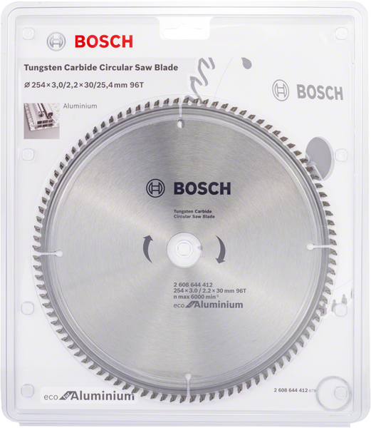 Bosch Daire Testere Bıçağı Eco For Aluminium 254x30 mm 96 Diş 