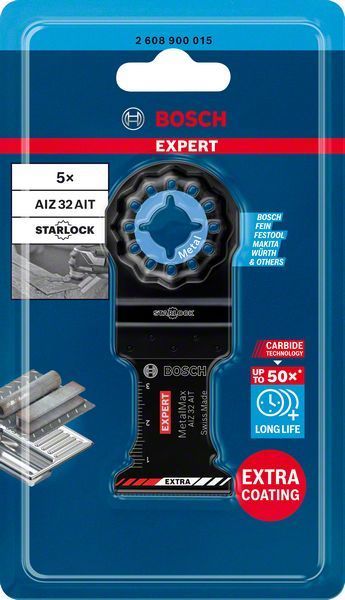 Bosch Starlock Aksesuarı / Expert Starlock Testere Ucu MeMax AIZ 32AT (5 Adet) 