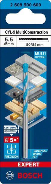 Bosch Çok Amaçlı Matkap Ucu Expert CYL-9 MC 5,5x85 mm 
