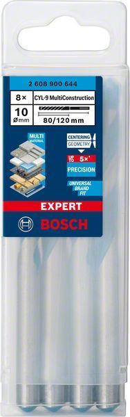 Bosch Çok Amaçlı Matkap Ucu Expert CYL-9 MC 10x120 mm (8 Adet) 