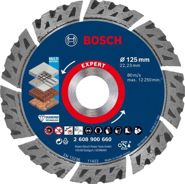 Bosch Elmas Kesme Diski Expert BFUni+Metal 125x22,23 mm 