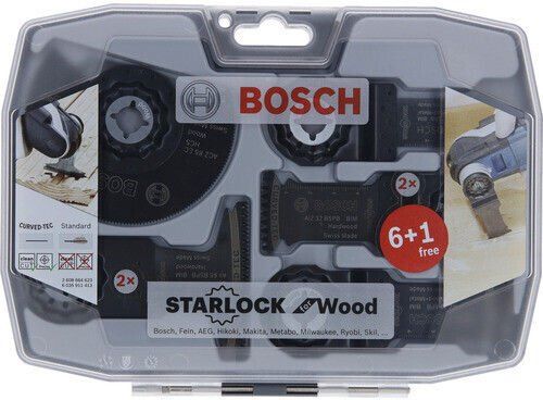 Bosch Starlock Aksesuarı / Expert Starlock Testere Ahşap ve Metal Seti (7 Parça) 