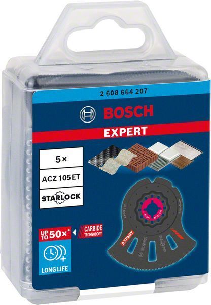 Bosch Starlock Aksesuarı / Expert Starlock Testere Ucu MM ACZ105ET (5 Adet) 