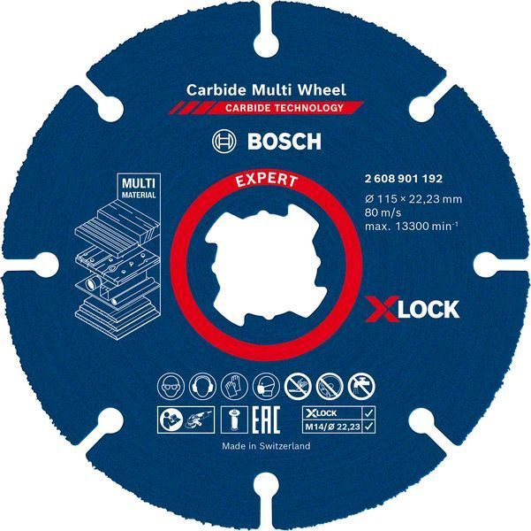 Bosch X-Lock Kesme Diski CMW Expert 115 mm 