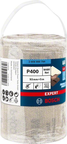 Bosch Ağ Zımpara Expert M480 93 mm x 5 Mt400 Kum (1 Adet) 