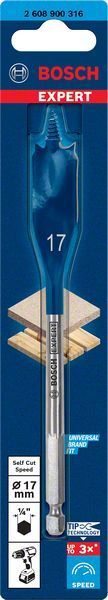 Bosch Ahşap Matkap Uç Expert SCS Yaprak HEX 17x152 mm 