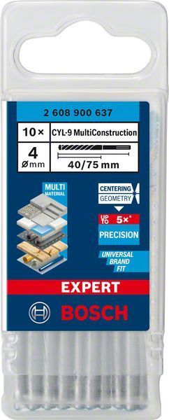 Bosch Çok Amaçlı Matkap Ucu Expert CYL-9 MC 4x75 mm (10 Adet) 