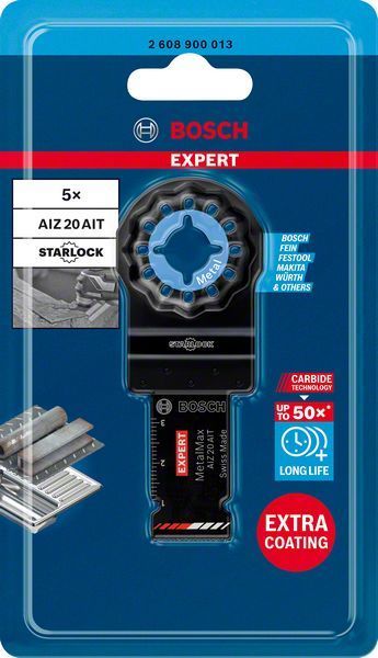 Bosch Starlock Aksesuarı / Expert Starlock Testere Ucu MeMax AIZ 20AT (5 Adet) 