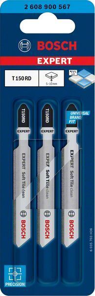 Bosch Dekupaj Testere Bıçağı Expert SoftTileClean T150 RD (3 Adet) 