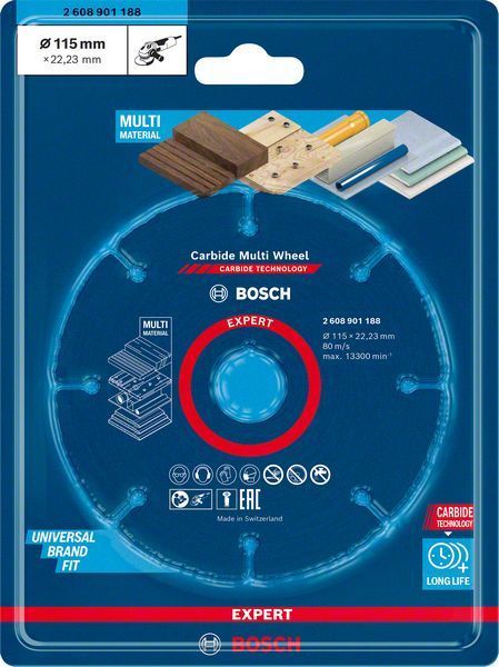 Bosch Kesme Diski Carbide Multi Wheel Expert 115 mm 