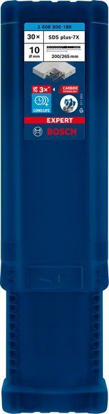 Bosch Kırıcı Delici Uç SDS-Plus-7X Expert 10x265 mm (30 Adet) 