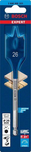 Bosch Ahşap Matkap Uç Expert SCS Yaprak HEX 26x152 mm 