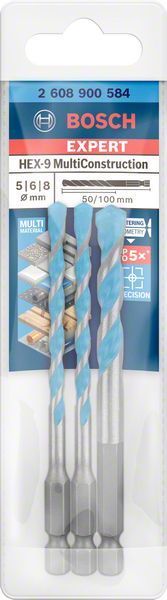 Bosch Çok Amaçlı Matkap Ucu Expert HEX-9 MC Set (3 Parça) 