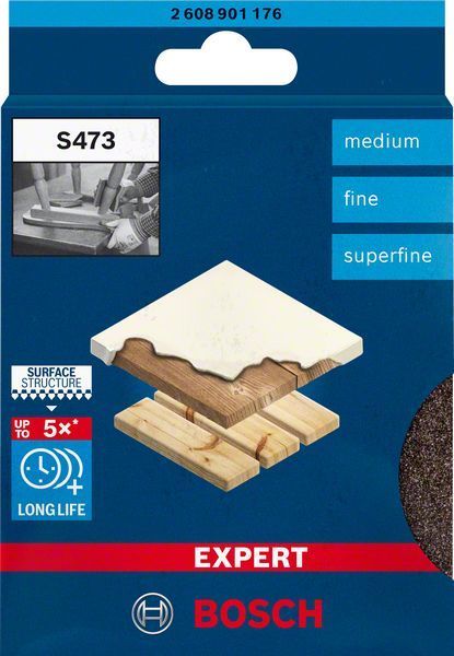 Bosch Sünger Zımpara Expert S473 Best for Çift Taraflı (3 Adet) 