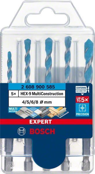 Bosch Çok Amaçlı Matkap Ucu Expert HEX-9 MC Set (5 Parça) 