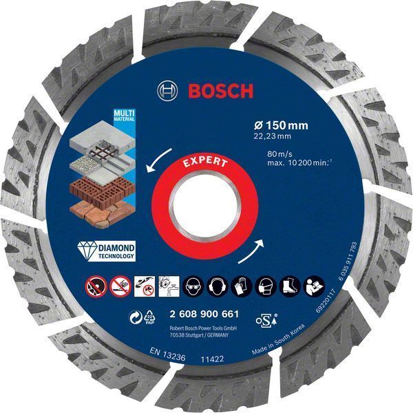 Bosch Elmas Kesme Diski Expert BFUni+Metal 150x22,23 mm 