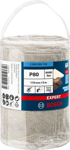 Bosch Ağ Zımpara Expert M480 115x5000 mm 80 Kum 
