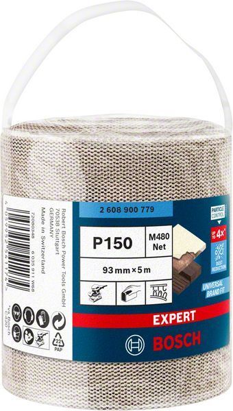 Bosch Ağ Zımpara Expert M480 93 mm x 5 Mt150 Kum (1 Adet) 