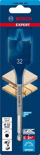 Bosch Ahşap Matkap Uç Expert SCS Yaprak HEX 32x152 mm 