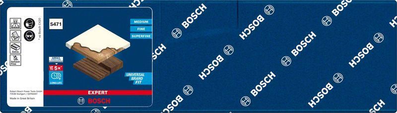 Bosch Sünger Zımpara Expert S471 Best for Dört Taraflı Medium 