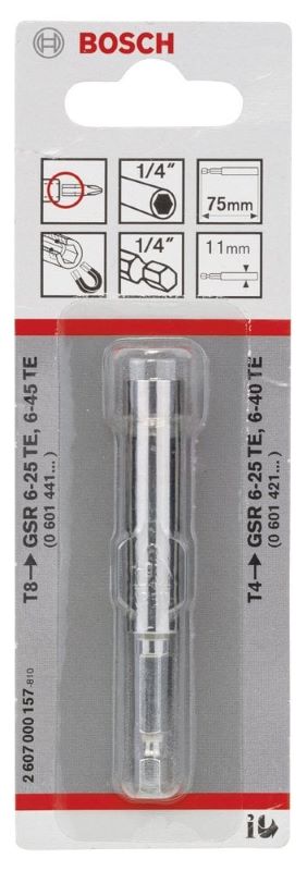 Bosch Vidalama Ucu Mıknatıslı Tutucu 11x75 mm 