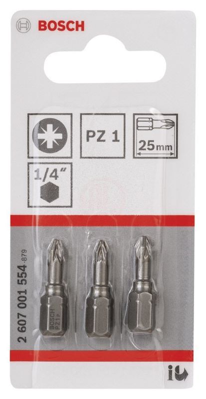 Bosch Vidalama Ucu Extra Hard PZ1x25 mm (3 Adet) 