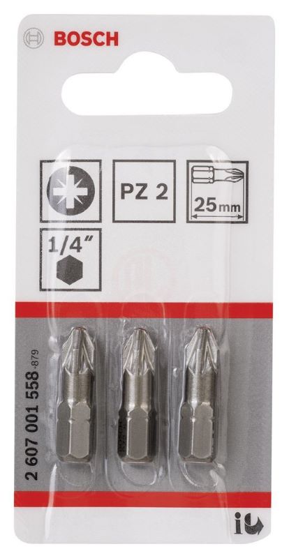 Bosch Vidalama Ucu Extra Hard PZ2x25 mm (3 Adet) 
