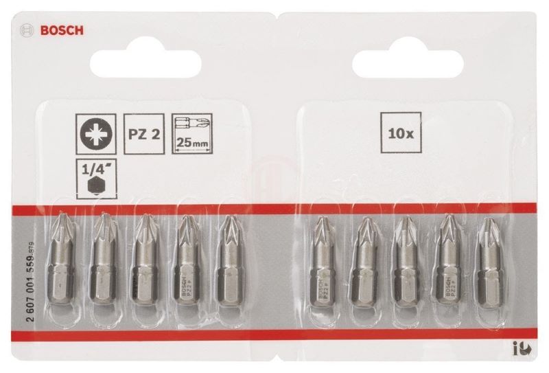 Bosch Vidalama Ucu Extra Hard PZ2x25 mm (10 Adet) 