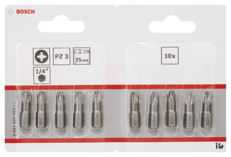 Bosch Vidalama Ucu Extra Hard PZ3x25 mm (10 Adet) 