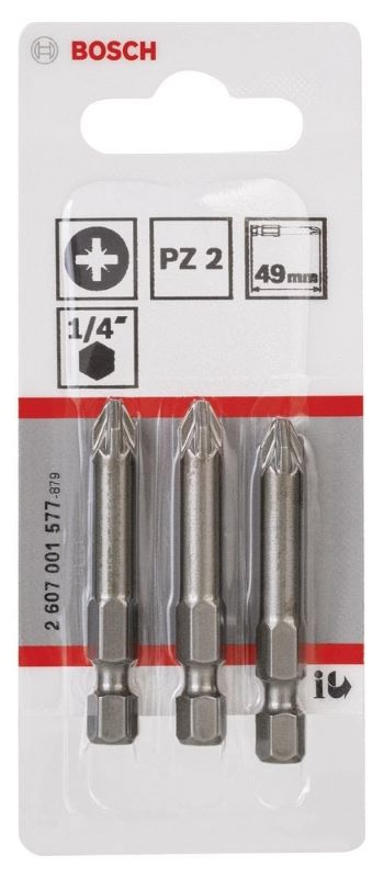 Bosch Vidalama Ucu Extra Hard PZ2x49 mm (3 Adet) 