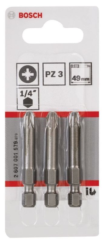 Bosch Vidalama Ucu Extra Hard PZ3x49 mm (3 Adet) 
