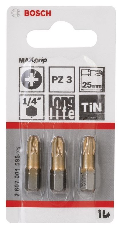 - Maxgrip Vidalama Ucu Pz3X25 Mm 3 Lü 