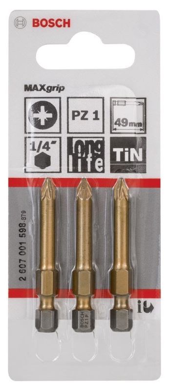Bosch Max Grip Vidalama Ucu Pz 1X49 Mm 3 Lü 