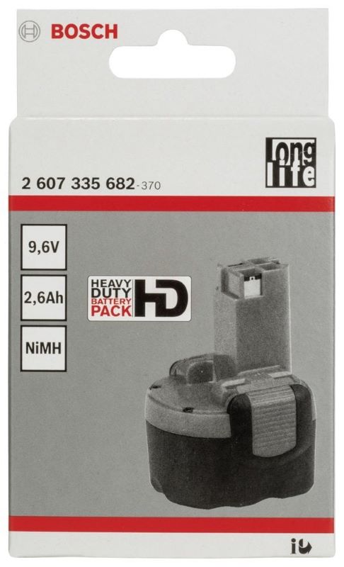 Bosch Akü NiMH 9,6V 2,6 Ah HD 