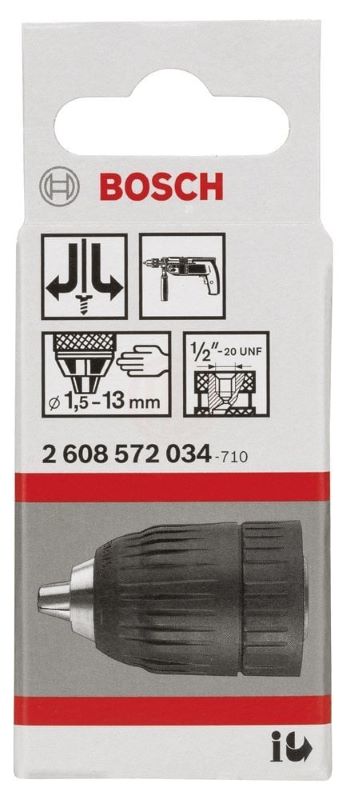 Bosch Anahtarsız Mandren 1/2 İnç - 20 UNF Ø1,5-13 mm V2 